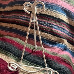 White/Distressed, Metal, Easel,  Photo Stand #2